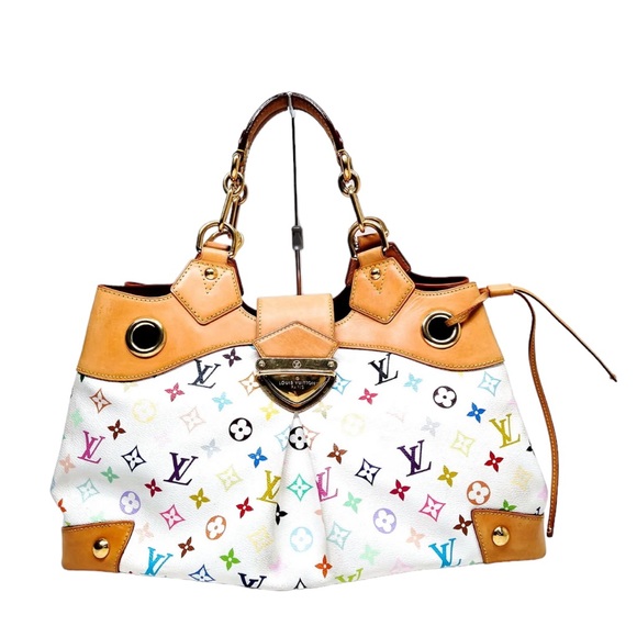 LOUIS VUITTON Authentic Multi Color Ursula Bag Purse Satchel Tote - Picture 1 of 13